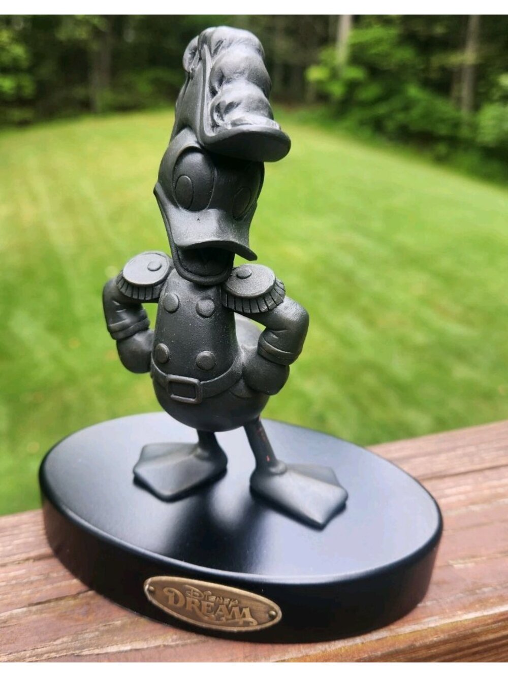 Disney Cruise Line Dream Admiral Donald Duck Black Figure Statue DCL Collection